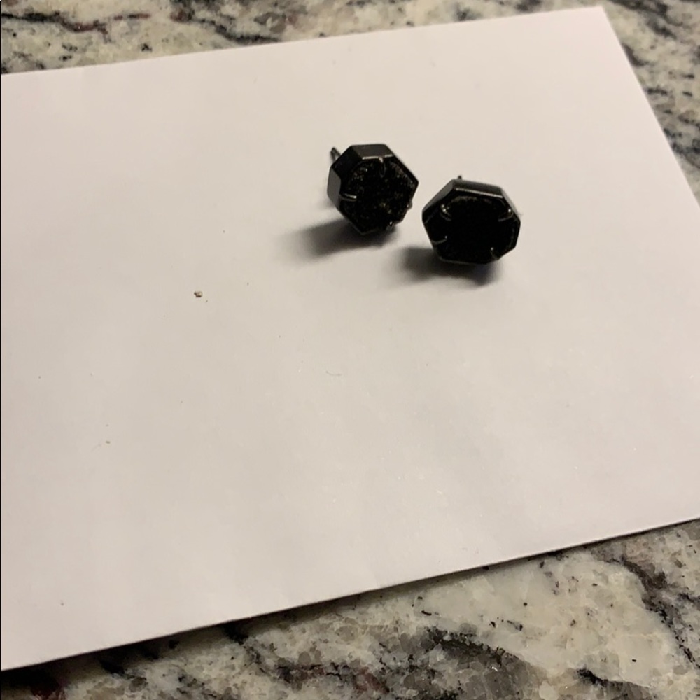 Kendra Scott black druzy studs